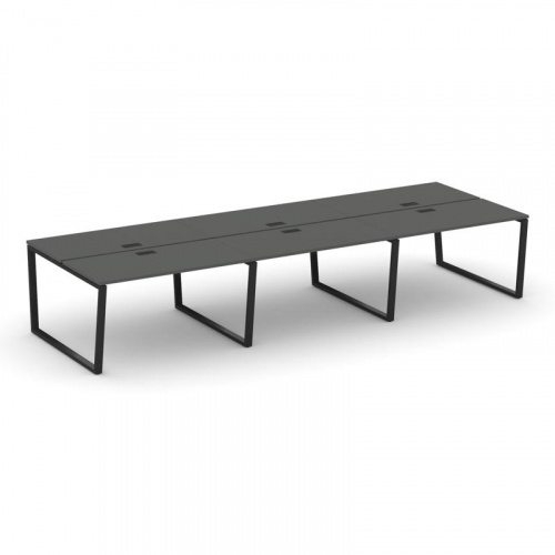 Style Project Рабочая станция 2-х сторон. SN-6T2.DRS-064 Акация Лорка/Металл Антрацит/Заглушка Пласт фото 8