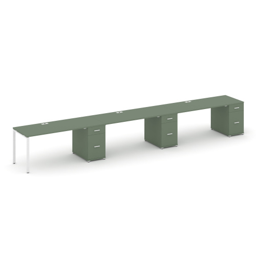 Бенч-система на 3 места с 3 опорными тумбами Concept CN.ORS-446