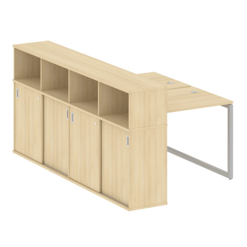 Бенч-система с шкафом-купе на О-обр. м/к Metal System Quattro 40БО.РС-СШК-4.1 фото 8