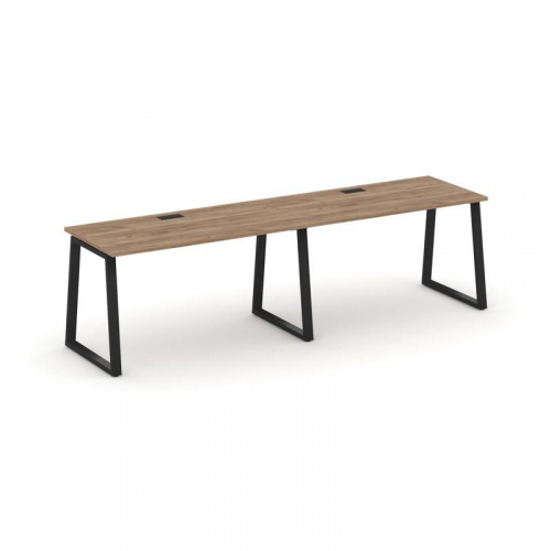 Style Project Рабочая станция 1 сторон. SN-6T1.ORS-024 Акация Лорка/Металл Антрацит/Заглушка Пластик фото 6