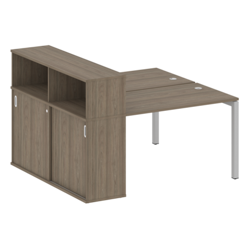 Бенч-система с шкафом-купе на П-обр. м/к Metal System Quattro 50БП.РС-СШК-2.2 фото 2