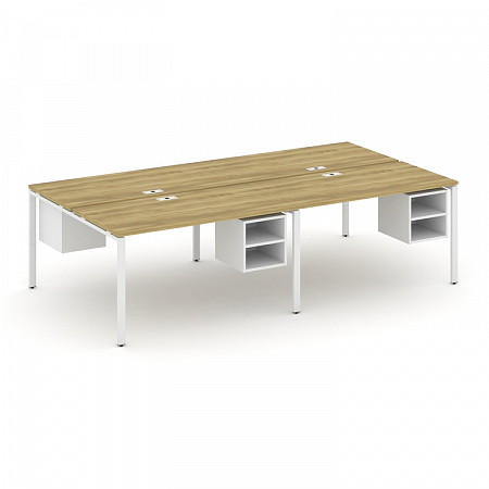 Бенч-система на 4 места с подвесными тумбами Concept CN.DRS-127