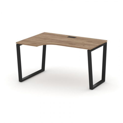 Style Project Стол рабочий эргоном. SN-6T2.SPA-001(L) Акация Лорка/Металл Антрацит/Заглушка Пластик фото 9