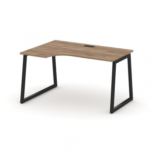 Style Project Стол рабочий эргоном. SN-4T1.SPA-001(L) Акация Лорка/Металл Антрацит/Заглушка Пластик фото 4