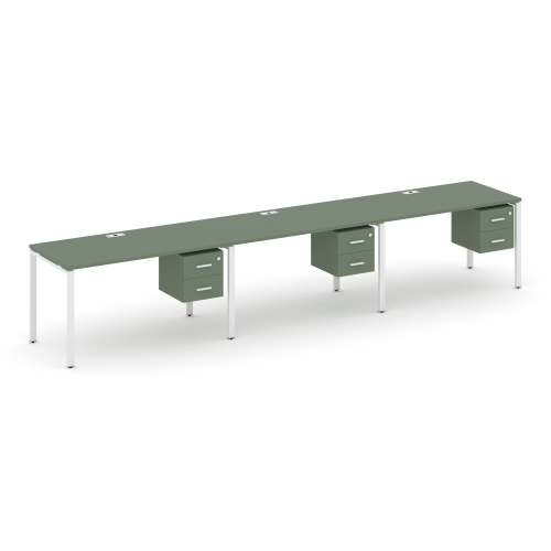 Бенч-система на 3 места с подвесными тумбами Concept CN.ORS-133