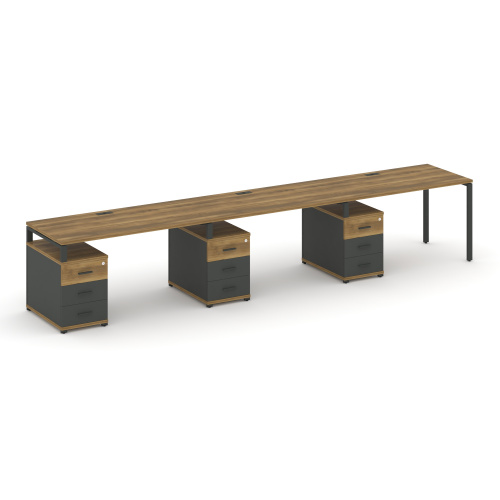 Бенч-система на 3 места с 3 опорными тумбами Concept CN.ORS-344