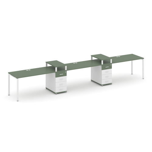 Бенч-система на 3 места с 2 опорными тумбами Concept CN.ORS-451 фото 5