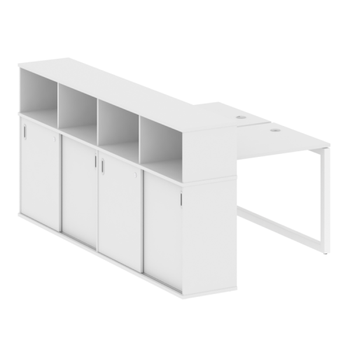 Бенч-система с шкафом-купе на О-обр. м/к Metal System Quattro 50БО.РС-СШК-4.1 фото 5