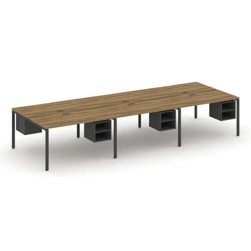 Бенч-система на 6 мест с подвесными тумбами Concept CN.DRS-147