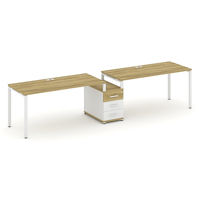 Бенч-система на 2 места с 1 опорной тумбой Concept CN.ORS-304