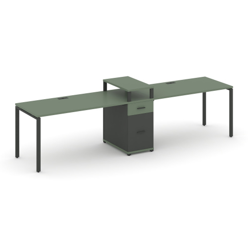 Бенч-система на 2 места с 1 опорной тумбой Concept CN.ORS-424 фото 2