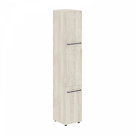 Шкаф колонка с глухой средней и малой дверью Лофтис LHC 40.3