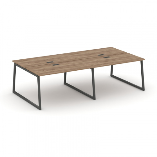 Style Project Рабочая станция 2-х сторон. SN-4T1.DRS-052 Акация Лорка/Металл Антрацит/Заглушка Пласт фото 10