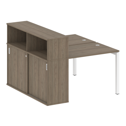 Бенч-система с шкафом-купе на П-обр. м/к Metal System Quattro 50БП.РС-СШК-2.1 фото 3