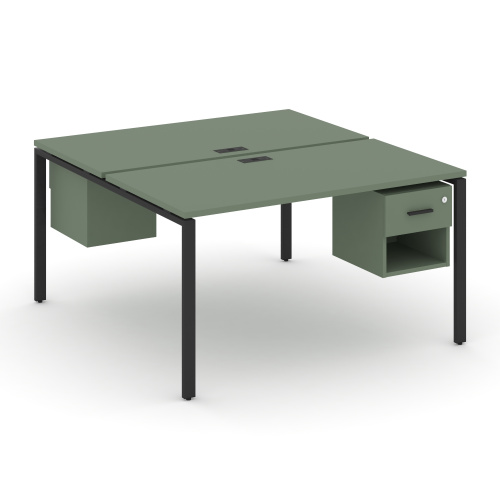 Бенч-система на 2 места с подвесными тумбами Concept CN.DRS-118 Бенч-система на 2 места с подвесными тумбами Concept CN.DRS-118