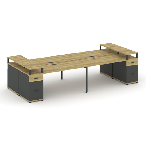 Бенч-система на 4 места с 2 опорными тумбами Concept CN.DRS-445 фото 4 Бенч-система на 4 места с 2 опорными тумбами Concept CN.DRS-445 фото 4