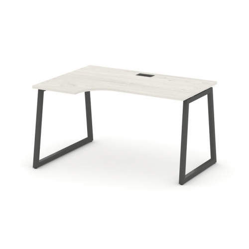 Style Project Стол рабочий эргоном. SN-4T1.SPA-001(L) Акация Лорка/Металл Антрацит/Заглушка Пластик фото 9