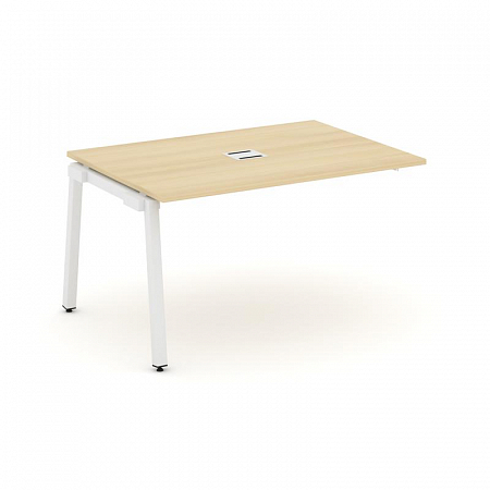 Style Project Проходной наб. элем. перег. стола SN-5A.NSPRG-001 Акация Лорка/Металл Белый 980*980*75