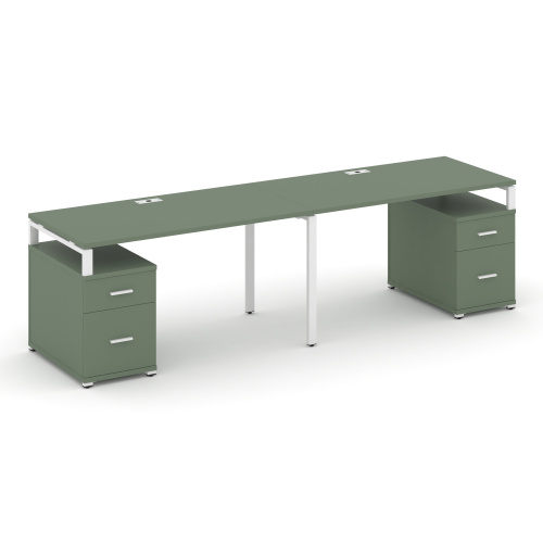 Бенч-система на 2 места с 2 опорными тумбами Concept CN.ORS-321