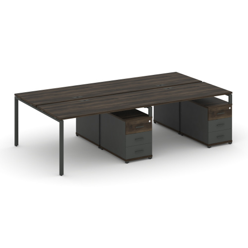 Бенч-система на 4 места с 2 опорными тумбами Concept CN.DRS-319 фото 3 Бенч-система на 4 места с 2 опорными тумбами Concept CN.DRS-319 фото 3