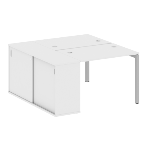 Бенч-система с шкафом-купе на П-обр. м/к Metal System Quattro 50БП.РС-СШК-1.1 фото 7