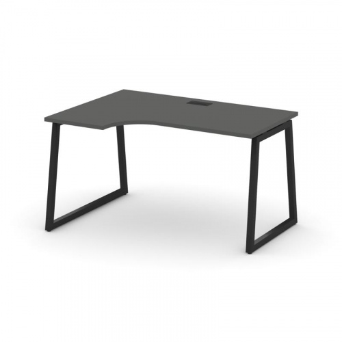 Style Project Стол рабочий эргоном. SN-4T1.SPA-001(L) Акация Лорка/Металл Антрацит/Заглушка Пластик фото 6