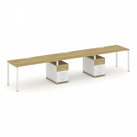 Бенч-система на 3 места с 2 опорными тумбами Concept CN.ORS-335