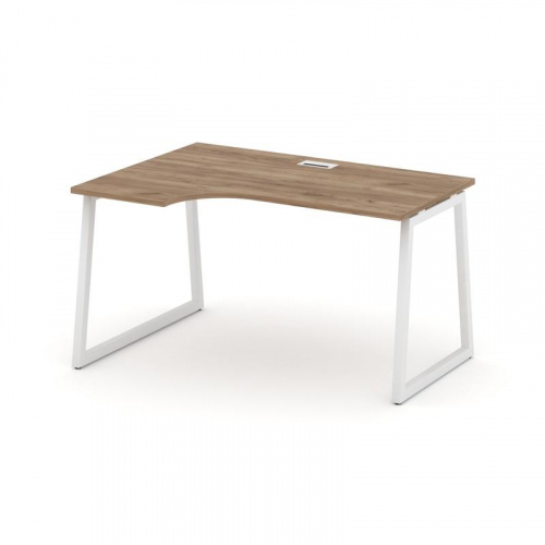 Style Project Стол рабочий эргоном. SN-4T1.SPA-001(L) Акация Лорка/Металл Антрацит/Заглушка Пластик фото 16