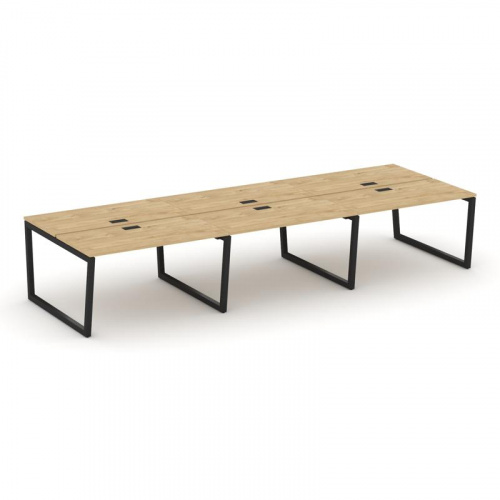 Style Project Рабочая станция 2-х сторон. SN-5T2.DRS-061 Акация Лорка/Металл Антрацит/Заглушка Пласт