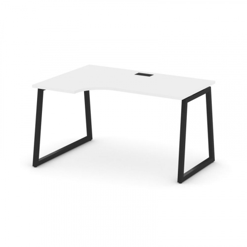 Style Project Стол рабочий эргоном. SN-4T1.SPA-001(L) Акация Лорка/Металл Антрацит/Заглушка Пластик фото 7