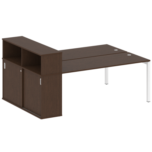 Бенч-система с шкафом-купе на П-обр. м/к Metal System Quattro 50БП.РС-СШК-2.5 фото 6