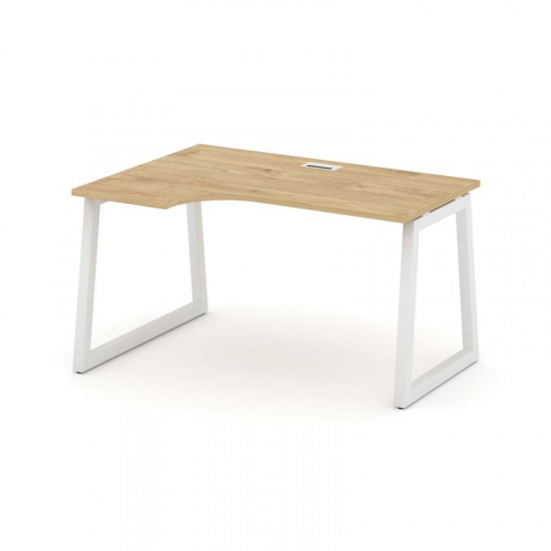 Style Project Стол рабочий эргоном. SN-5T1.SPA-002(L) Акация Лорка/Металл Антрацит/Заглушка Пластик фото 3