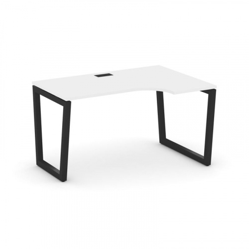 Style Project Стол рабочий эргоном. SN-5T2.SPA-022(R) Акация Лорка/Металл Антрацит/Заглушка Пластик фото 5