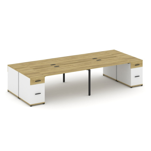 Бенч-система на 4 места с 2 опорными тумбами Concept CN.DRS-431 фото 6