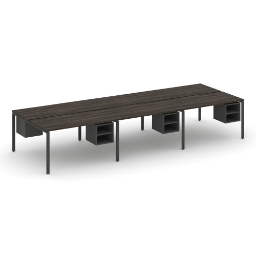Бенч-система на 6 мест с подвесными тумбами Concept CN.DRS-147 фото 3