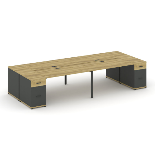 Бенч-система на 4 места с 2 опорными тумбами Concept CN.DRS-430 фото 4