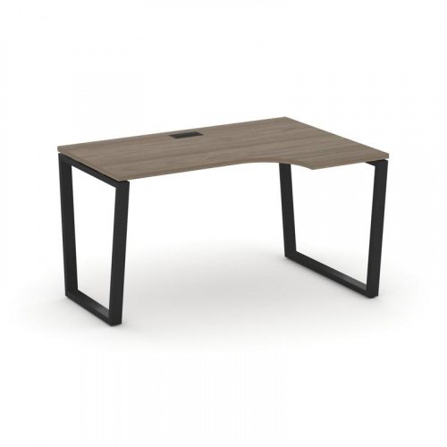 Style Project Стол рабочий эргоном. SN-6T2.SPA-012(R) Акация Лорка/Металл Антрацит/Заглушка Пластик фото 8