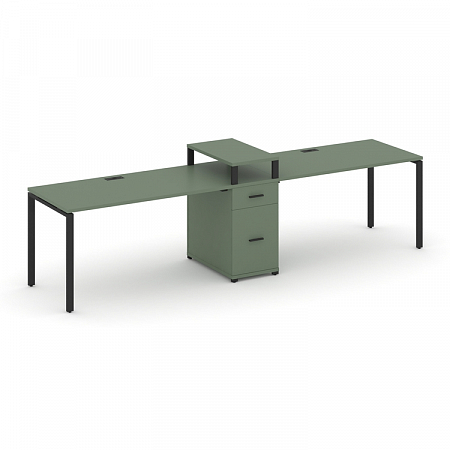 Бенч-система на 2 места с 1 опорной тумбой Concept CN.ORS-424