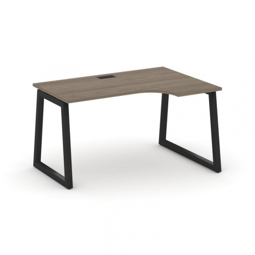 Style Project Стол рабочий эргоном. SN-5T1.SPA-001(R) Акация Лорка/Металл Антрацит/Заглушка Пластик фото 7