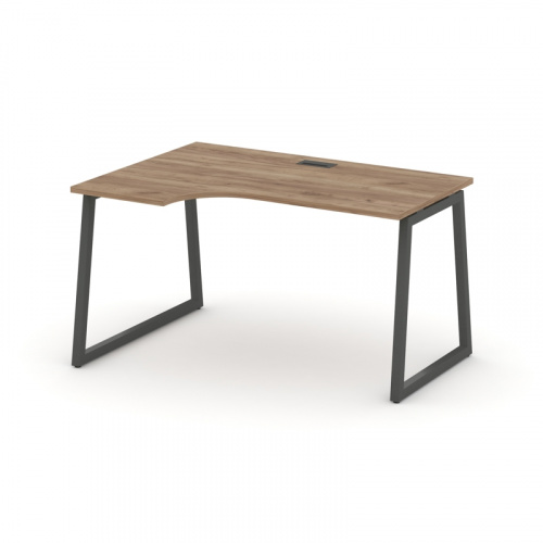 Style Project Стол рабочий эргоном. SN-4T1.SPA-001(L) Акация Лорка/Металл Антрацит/Заглушка Пластик фото 10
