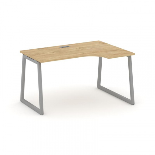 Style Project Стол рабочий эргоном. SN-4T1.SPA-022(R) Акация Лорка/Металл Антрацит/Заглушка Пластик фото 2