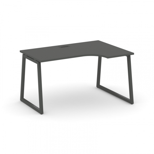 Style Project Стол рабочий эргоном. SN-4T1.SPA-022(R) Акация Лорка/Металл Антрацит/Заглушка Пластик фото 14