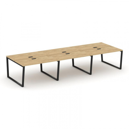 Style Project Рабочая станция 2-х сторон. SN-6T2.DRS-064 Акация Лорка/Металл Антрацит/Заглушка Пласт