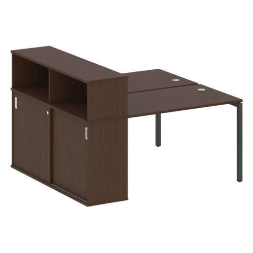 Бенч-система с шкафом-купе на П-обр. м/к Metal System Quattro 40БП.РС-СШК-2.2 фото 9