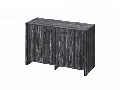 Тумба двухсекционная FB-12-02.D. Древесина Графит