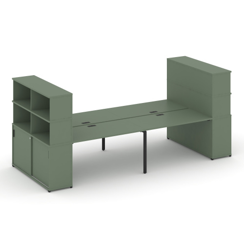 Бенч-система с опорными шкафами-купе Concept CN.DRS-285 Бенч-система с опорными шкафами-купе Concept CN.DRS-285